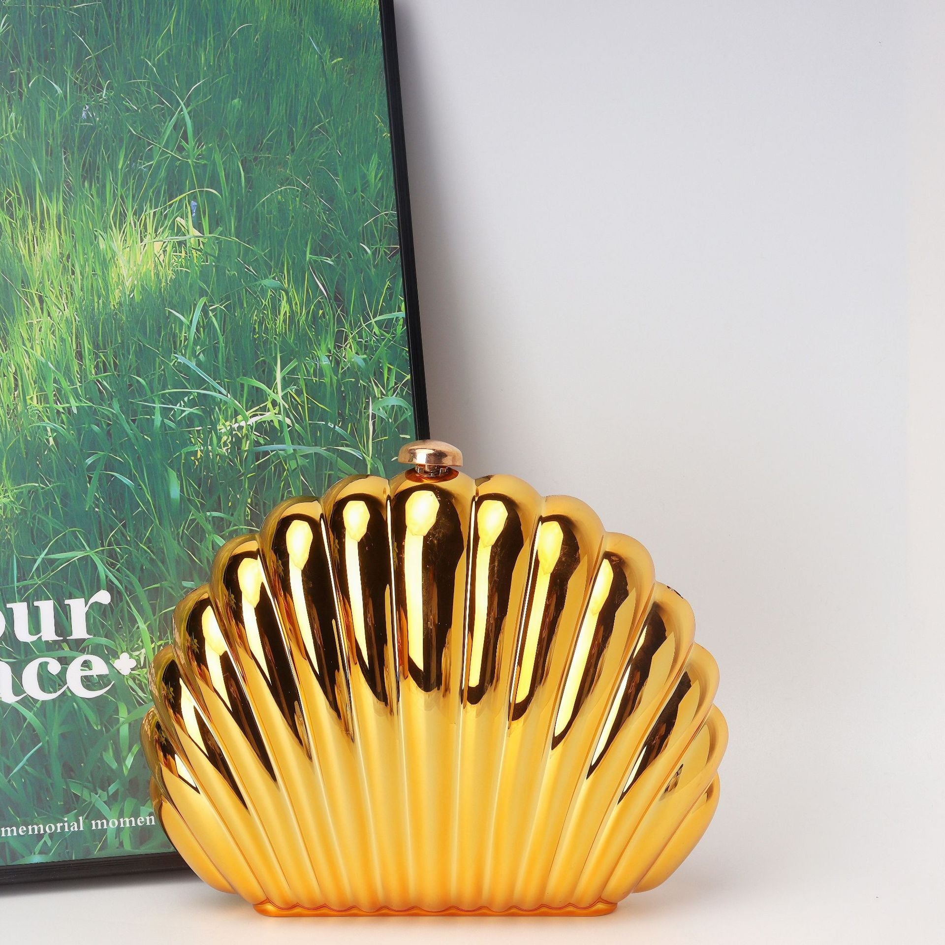 Shell Box Bag, Clutch Purse, Dinner Purse evening Clutch Purse Party