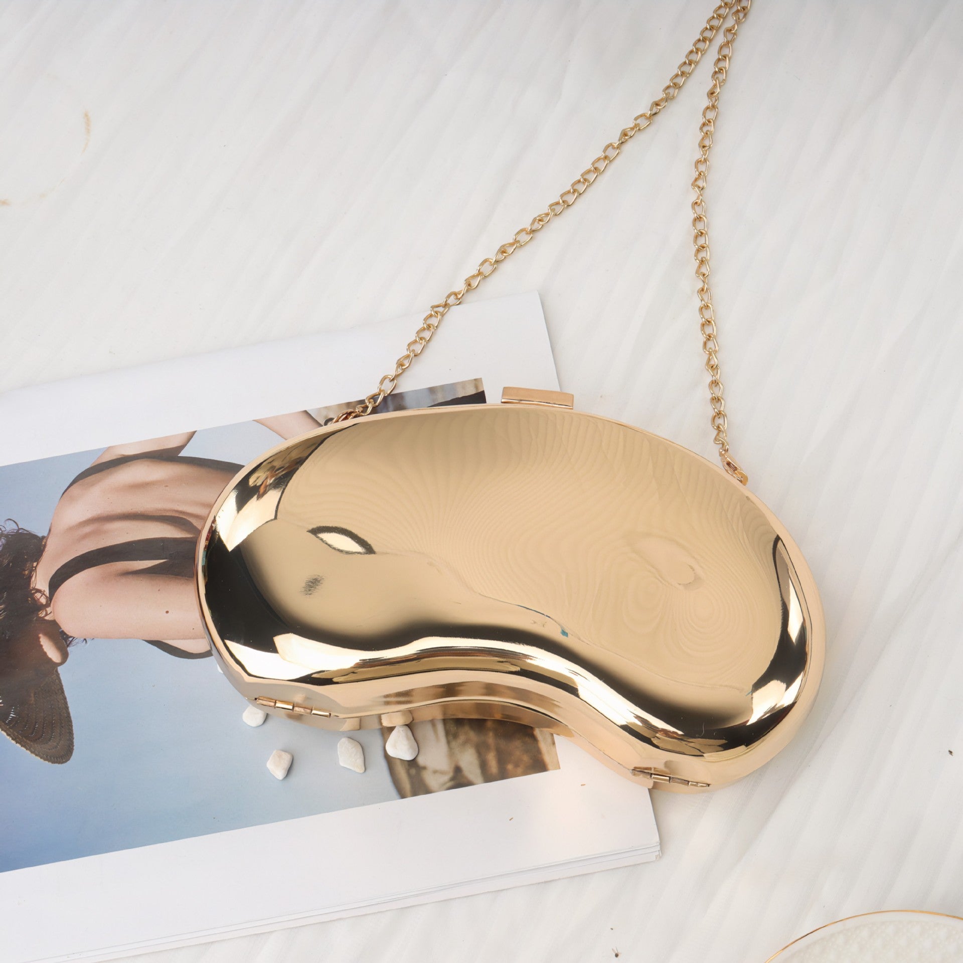 Cashew-shaped Versatile Dinner Bag,clutch Purse Casual, evening Clutch Purse Party