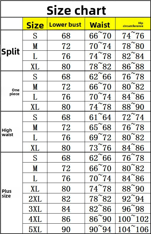 Solid color summer seaside vacation beach split swimsuit women