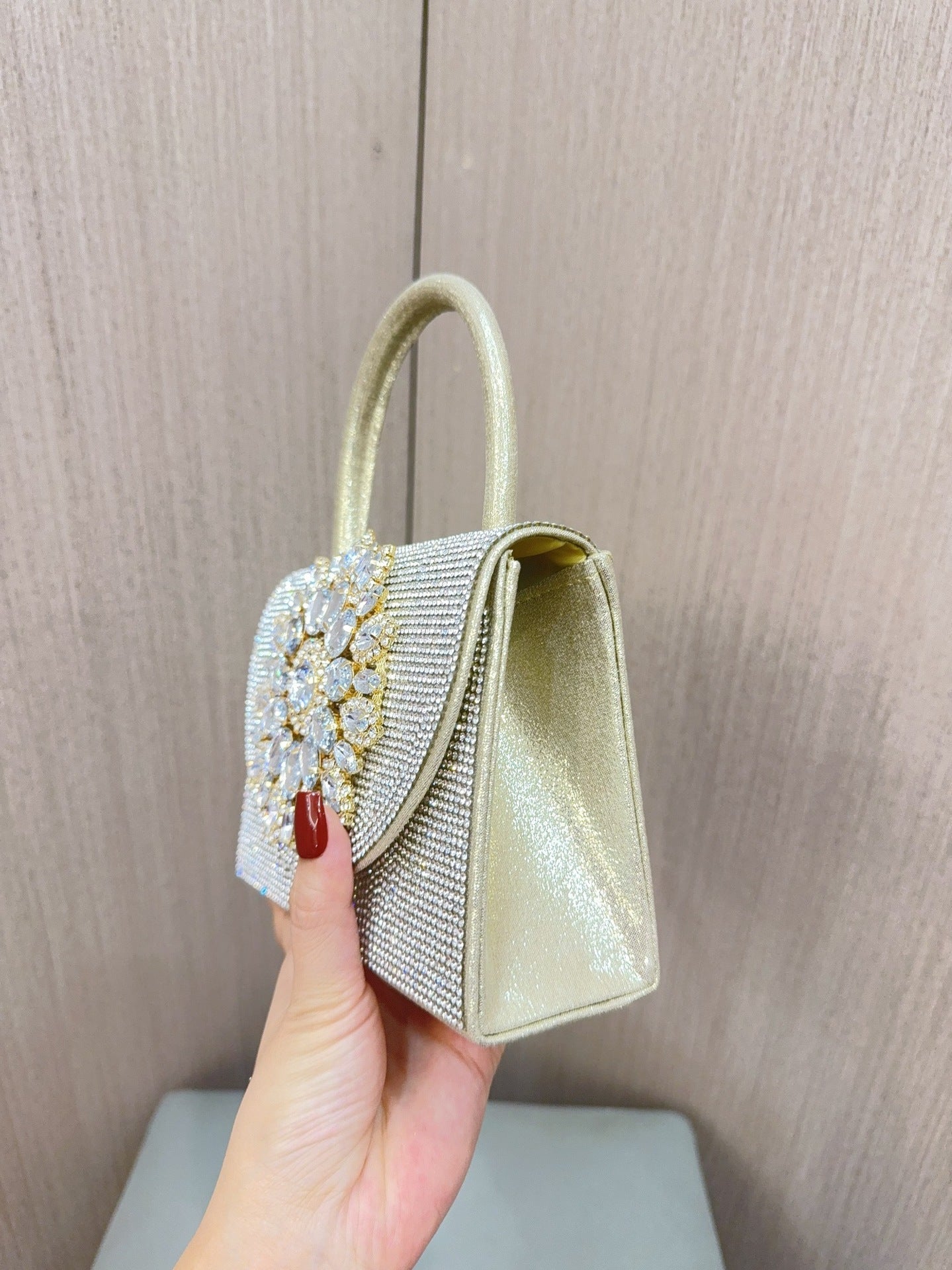 Women's Sparkly Rhinestone Glitter Clutch Purse Evening Handbag Shoulder Bag