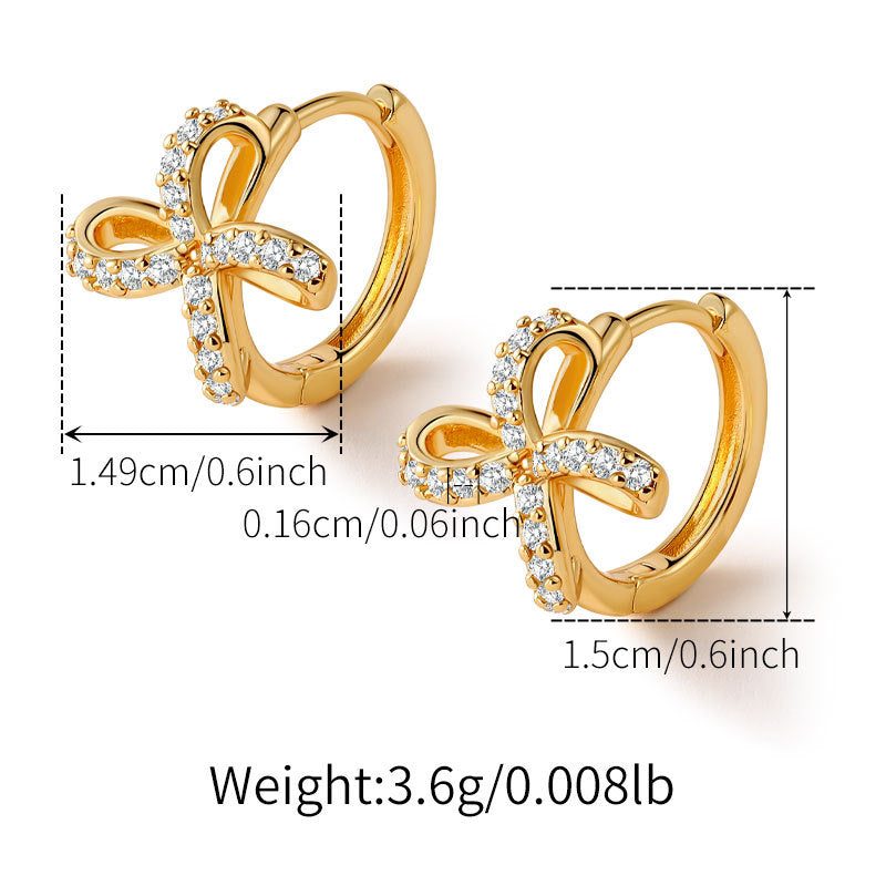 Vintage Zircon Ear Cuff Earring