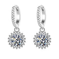 Sunflower Full Diamond Stud Earrings
