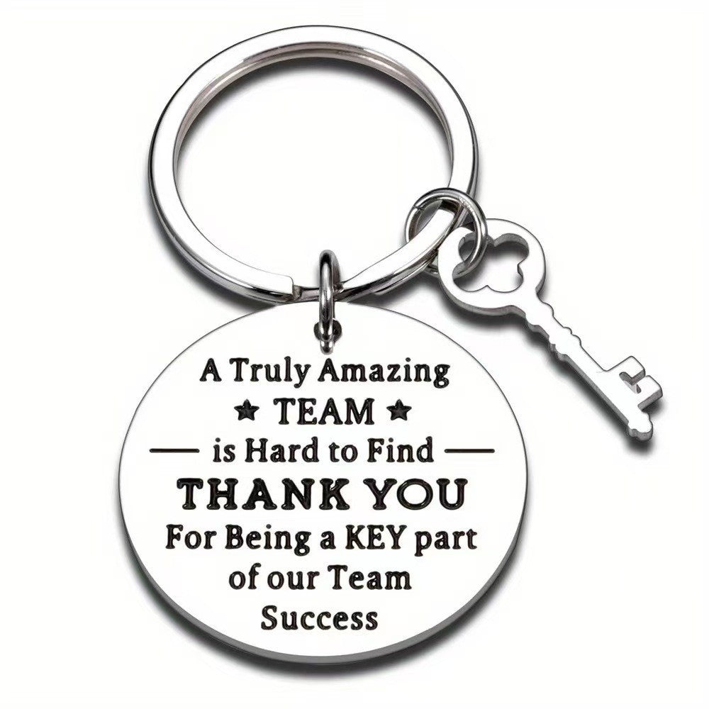 Stainless Steel Keychain Thanksgiving Inspirational Gifts for Family, Friends and Colleagues