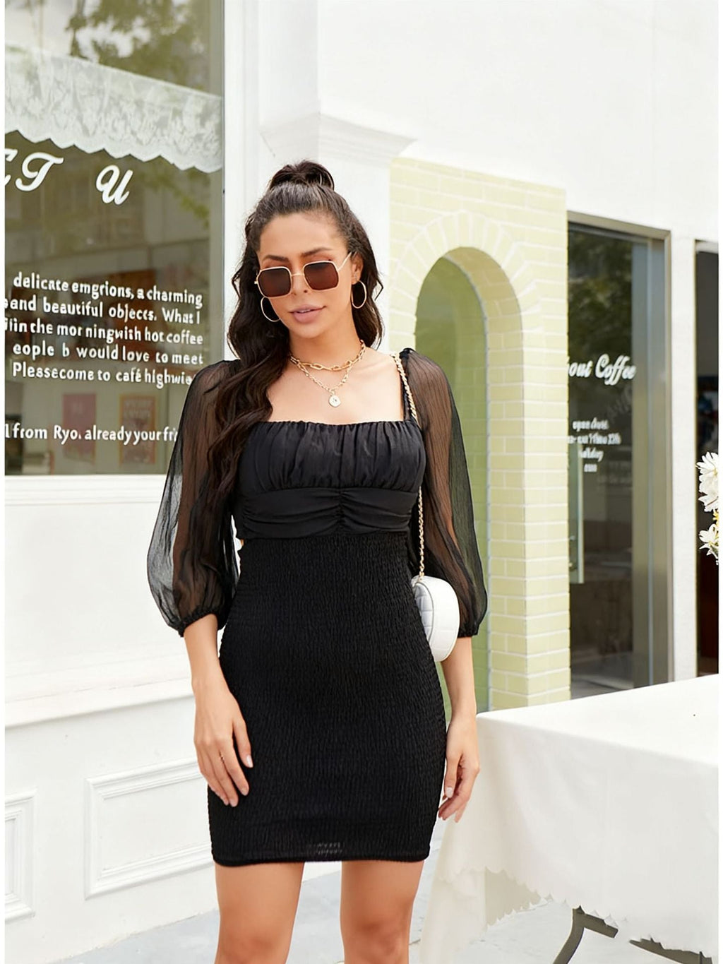 Sexy Bodycon Bustier Fashion Chiffon Printed Bow Backless Dress Fall