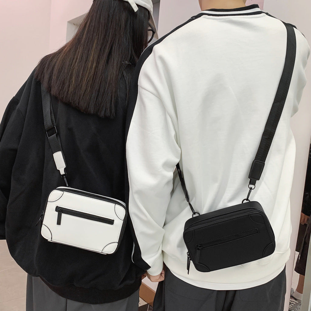 Men's Crossbody Bag Simple, Design Box Bag stylish, Small Satchel Shoulder Bag