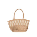 Hollow-Out Handwoven Straw Bag – Women's Commuter Shoulder Tote, Large Beach Shopper