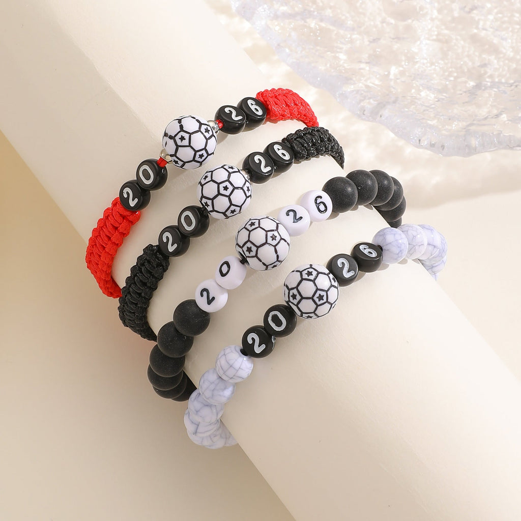 USA Canada Mexico World Cup Soccer Bracelet Adjustable Woven Bracelet