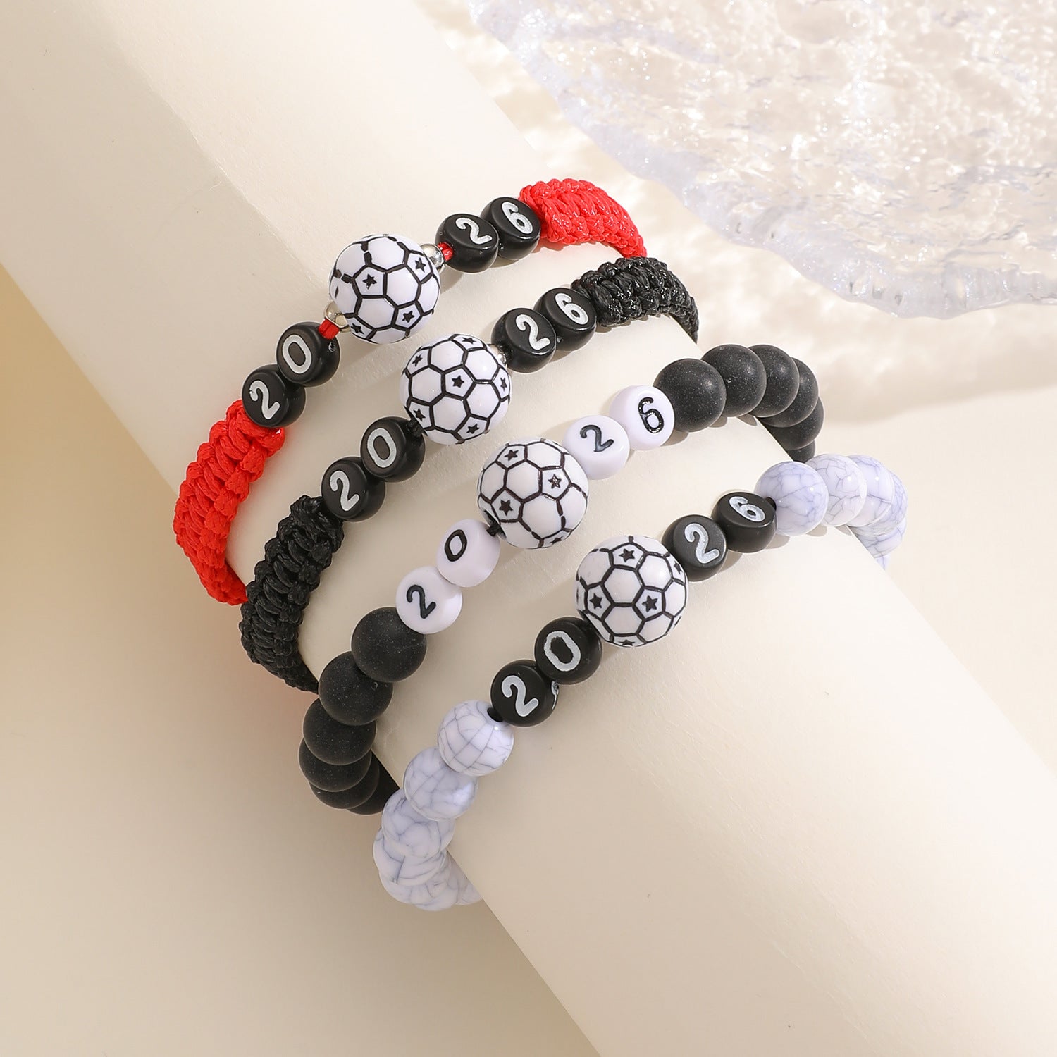 USA Canada Mexico World Cup Soccer Bracelet Adjustable Woven Bracelet