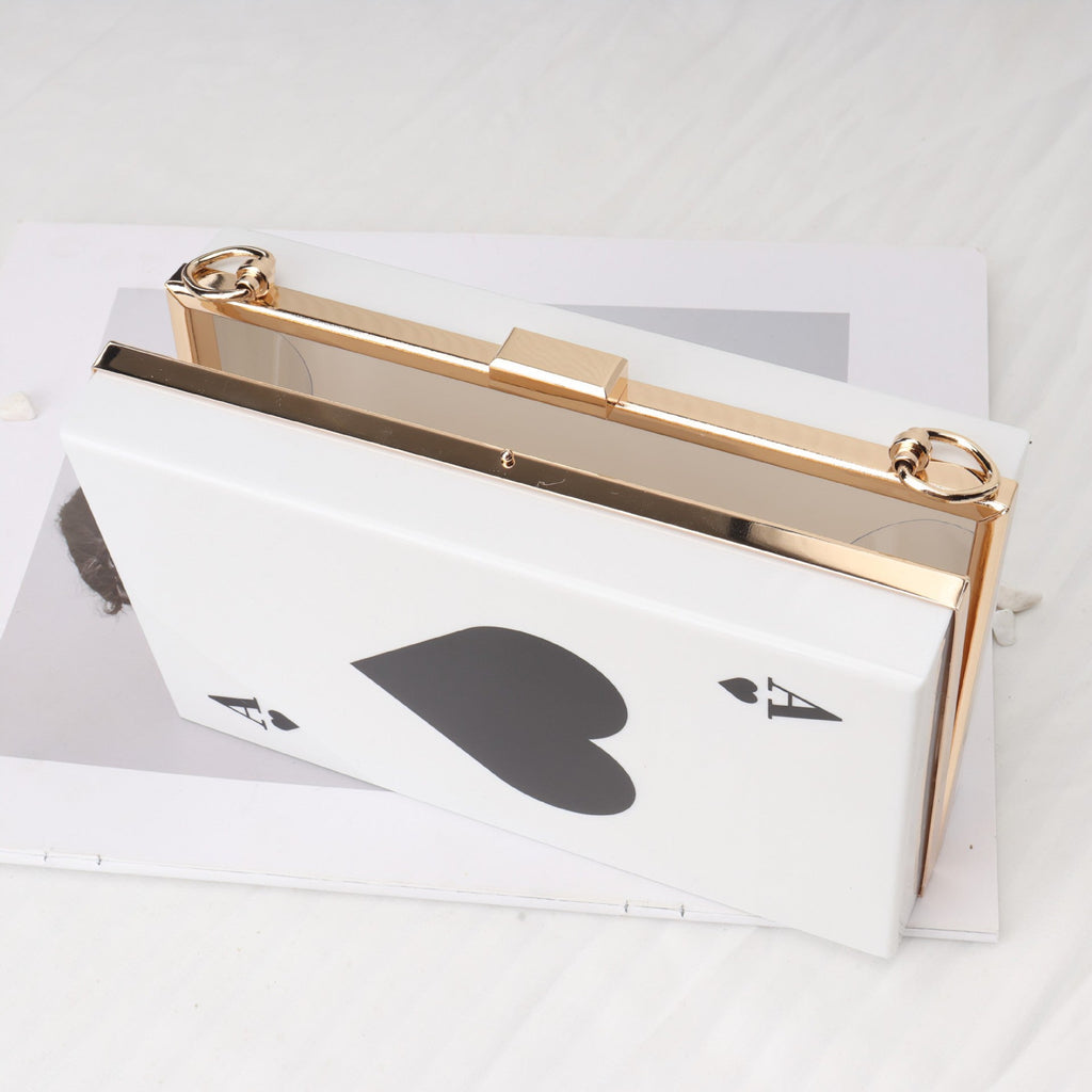 Spade A Versatile Chain Bag, Crossbody Square Bag, Acrylic Box Bag, Evening Purse, Clutch Purse