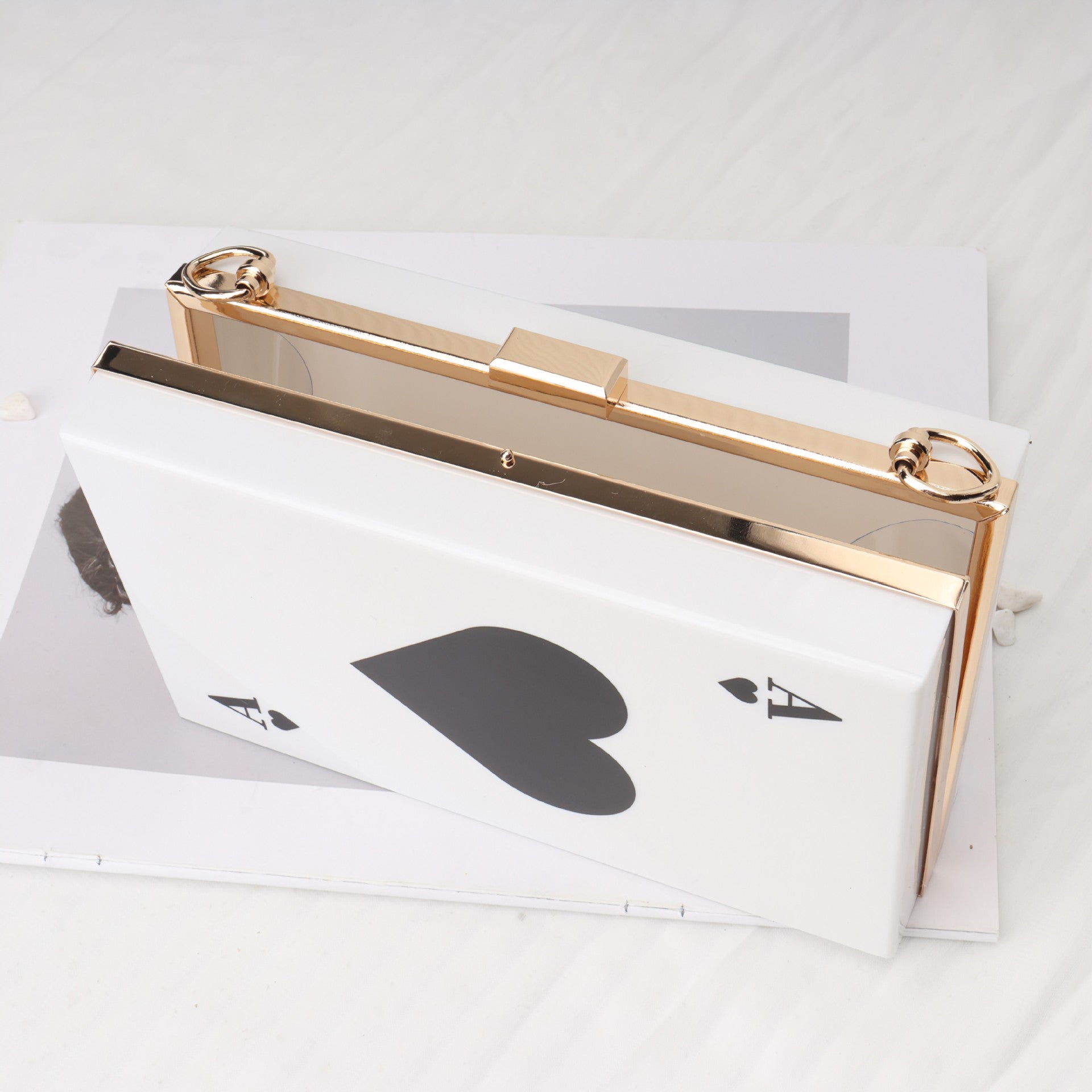 Spade A Versatile Chain Bag, Crossbody Square Bag, Acrylic Box Bag, Evening Purse, Clutch Purse