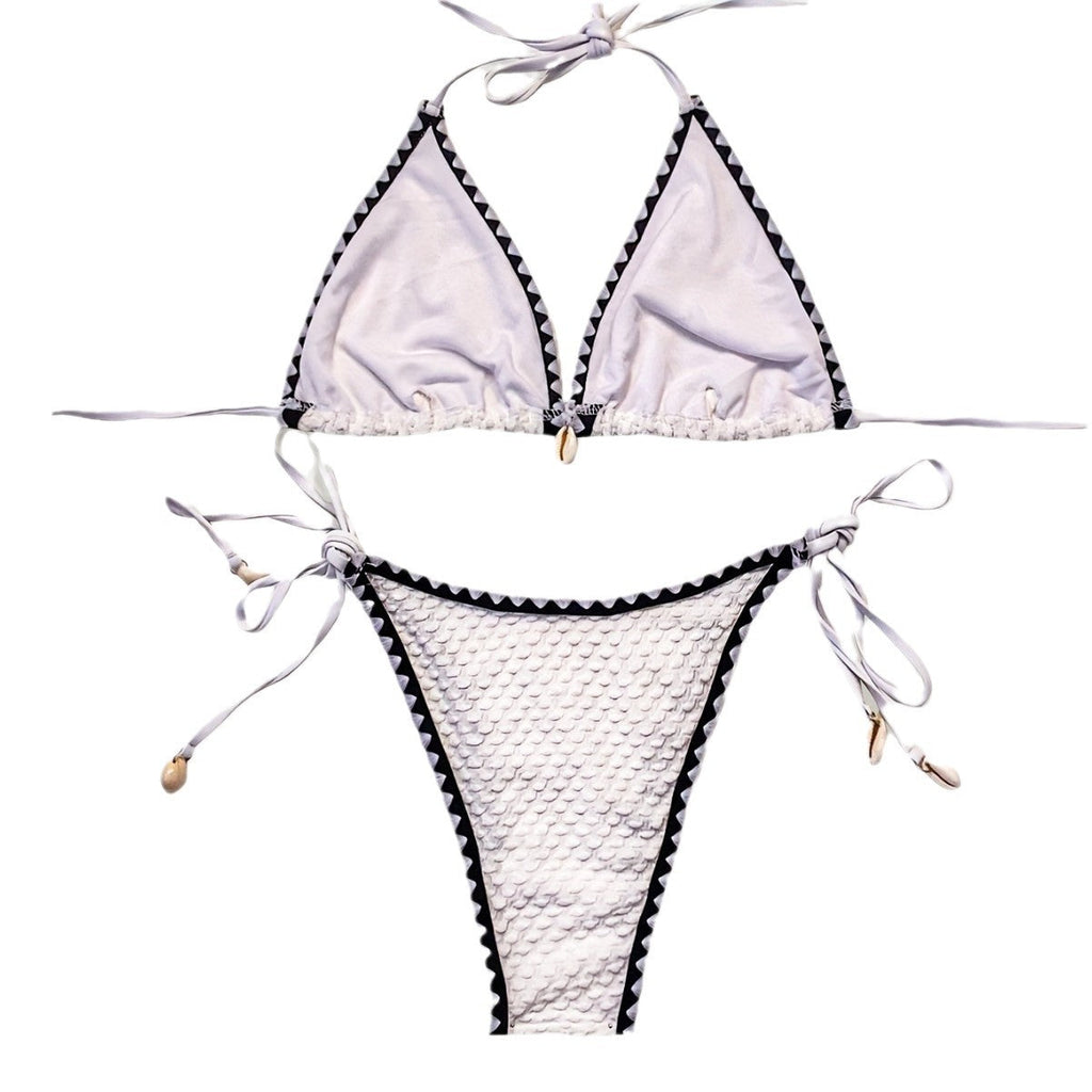 Style Printed Two Piece Lingerie Floral Swimsuit Sexy Split Bikini Set