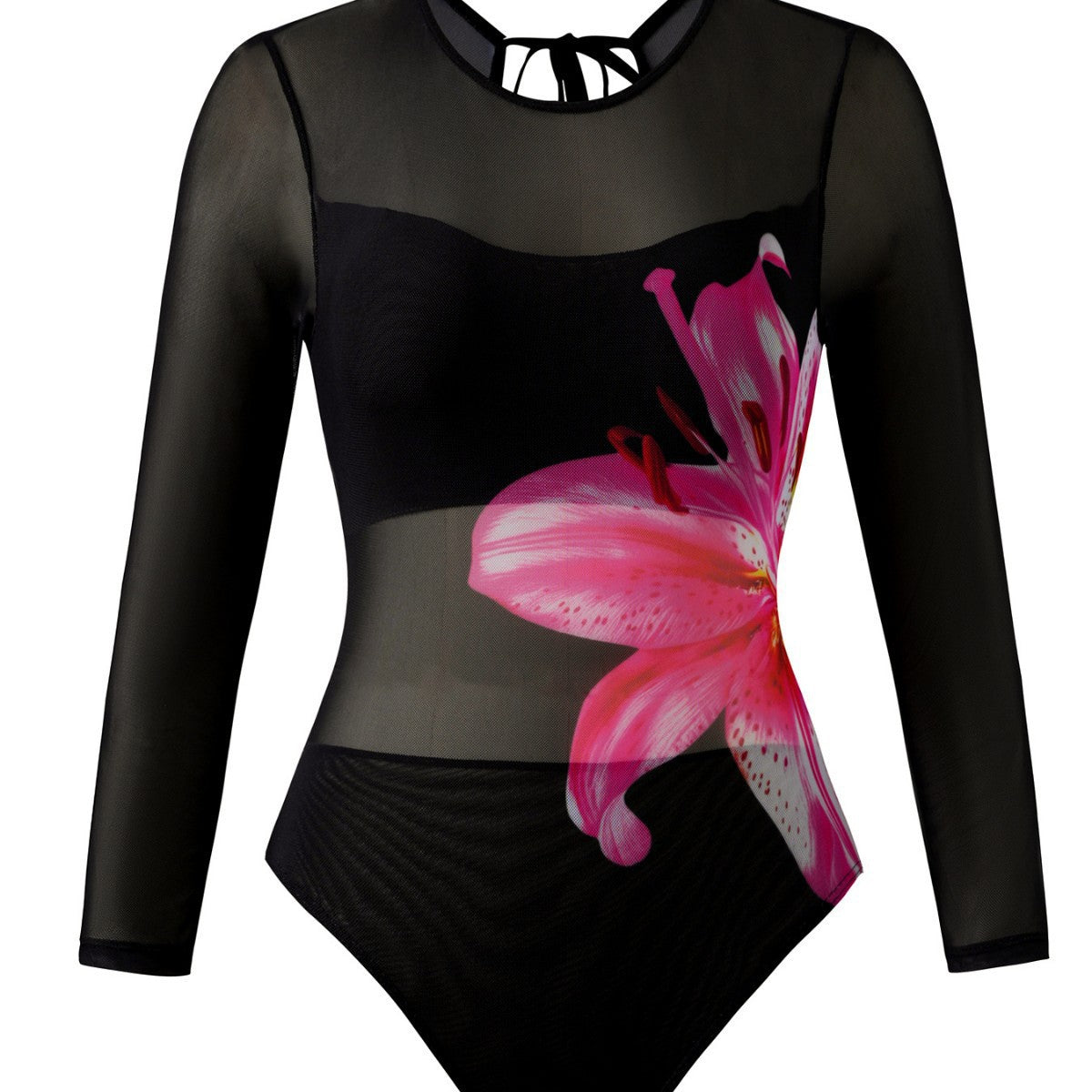 Women's Long Sleeve One Piece Swimsuit Sun Protection Quick Dry Bathing Suit