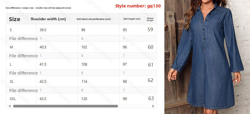 Women's temperament elegant fashion casual solid color front buckle crimped sleeve lapel solid color long tencel cotton