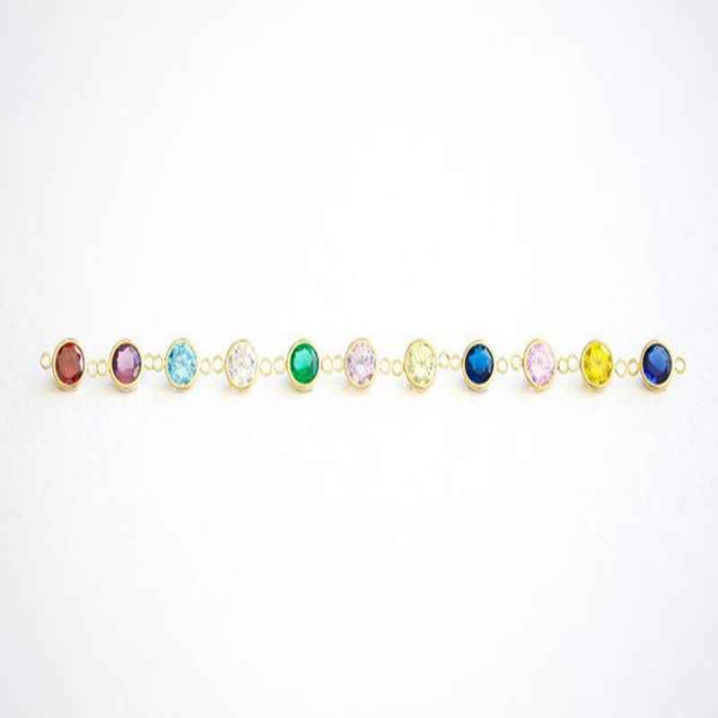 Gold-plated Diamond Beaded Bracelet - Elegant Crystal Bead Bracelet