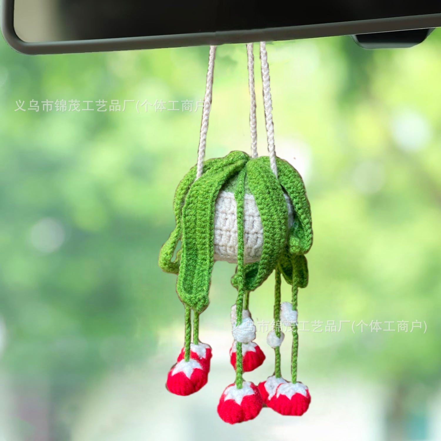 Car plant pendant Car decoration Rearview mirror pendant Creative wool in the car