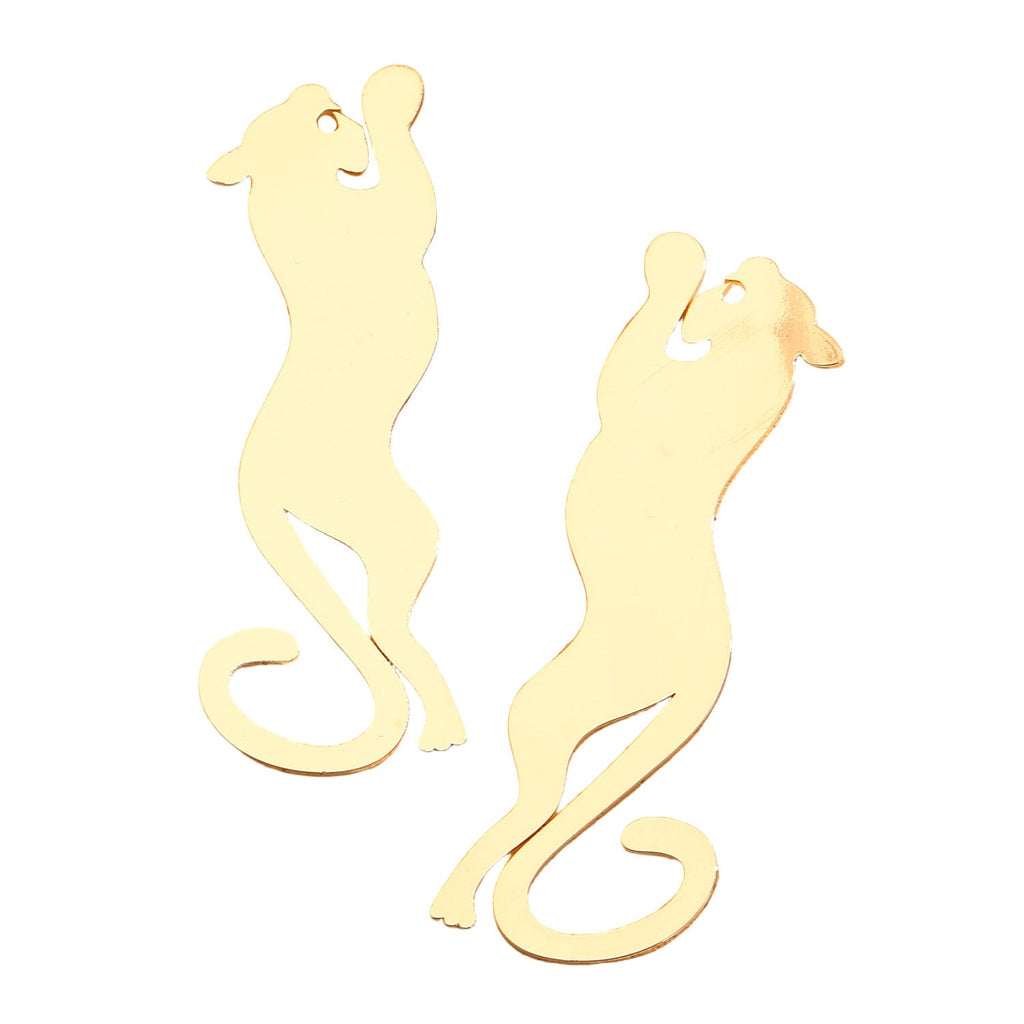 Personality Metal Leopard Stud Earrings High-End Exaggerated Cheetah Earrings