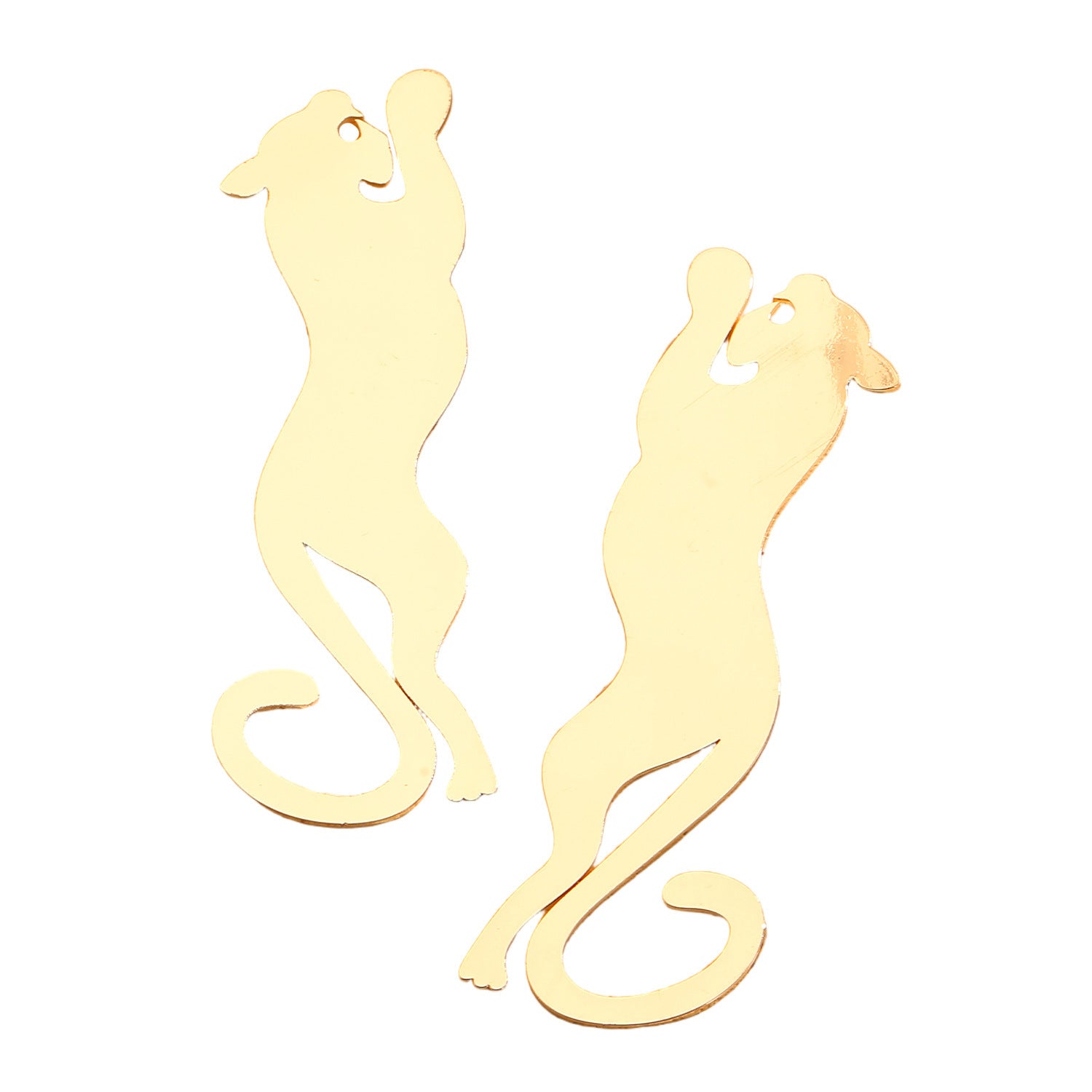 Personality Metal Leopard Stud Earrings High-End Exaggerated Cheetah Earrings