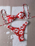 Printed Bikini Swimsuit for Women Sexy Two Piece Set Beach Vacation Swimwear