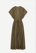 Summer women's solid color waist dress temperament commuter slim dress