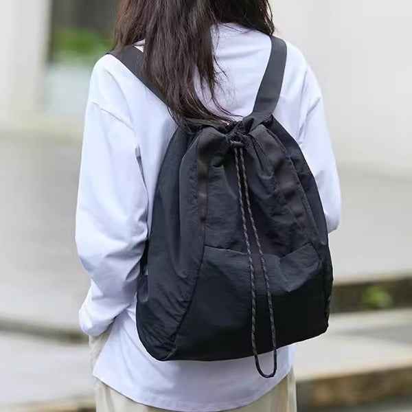 shoulder sports nylon bag waterproof multi-purpose drawstring shoulder bag storage large capacity yoga bag hobo