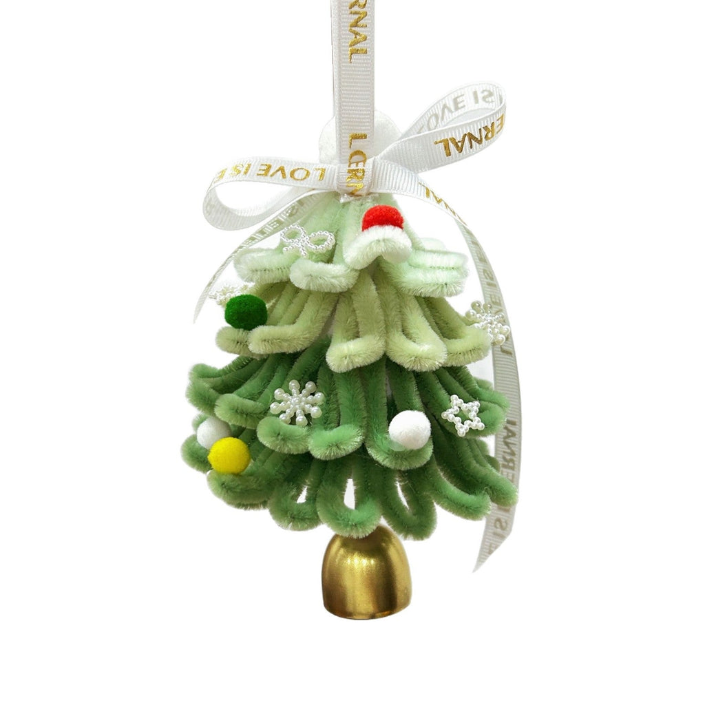 Christmas tree twist stick DIY handmade wind chime car hanging door hanging decoration pendant shopping mall activities