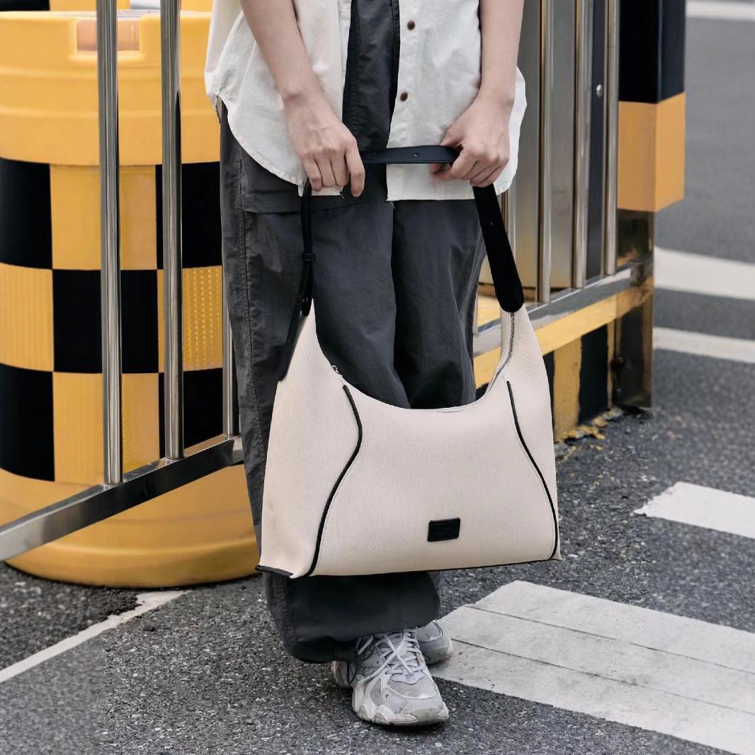 Hobo bag for women, Canvas shoulder bag, Hobo shoulder bag, Large capacity commuter bag