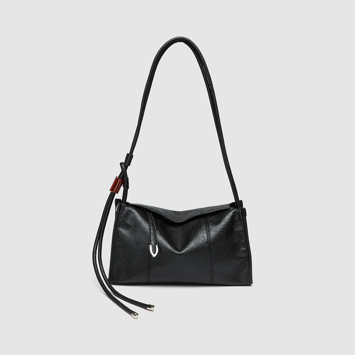 Stylish and minimalist design commuter hobo bag ladies, bag large capacity pleated shoulder shoulder bag, chic elegant shoulder purse