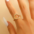 Exaggerated Alloy Round Square Geometric Electroplated Bracelet Fashion Minimalist
