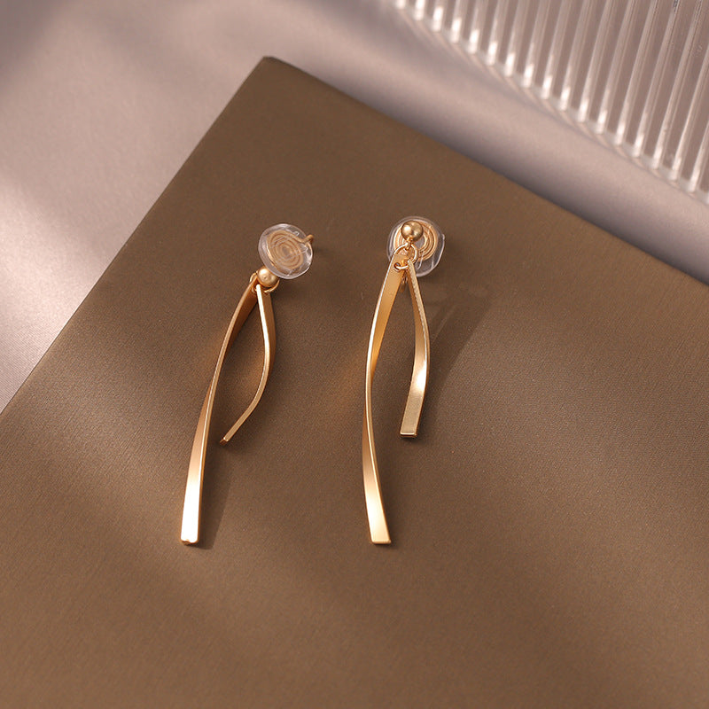 Gold Earrings for Women Hypoallergenic Leverback Drop Dangle Earrings Trendy 14K Gold Plated Twisted Spiral Teardrop Rhombus Heart Dangle Earring for Women Dainty Fashion Jewelry Gifts