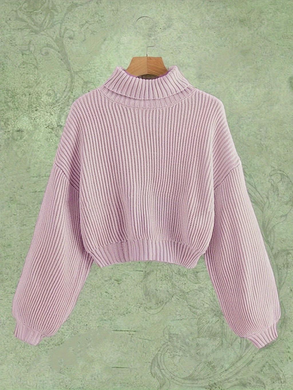 Turtle Neck Sweater Elegant Long Sleeve