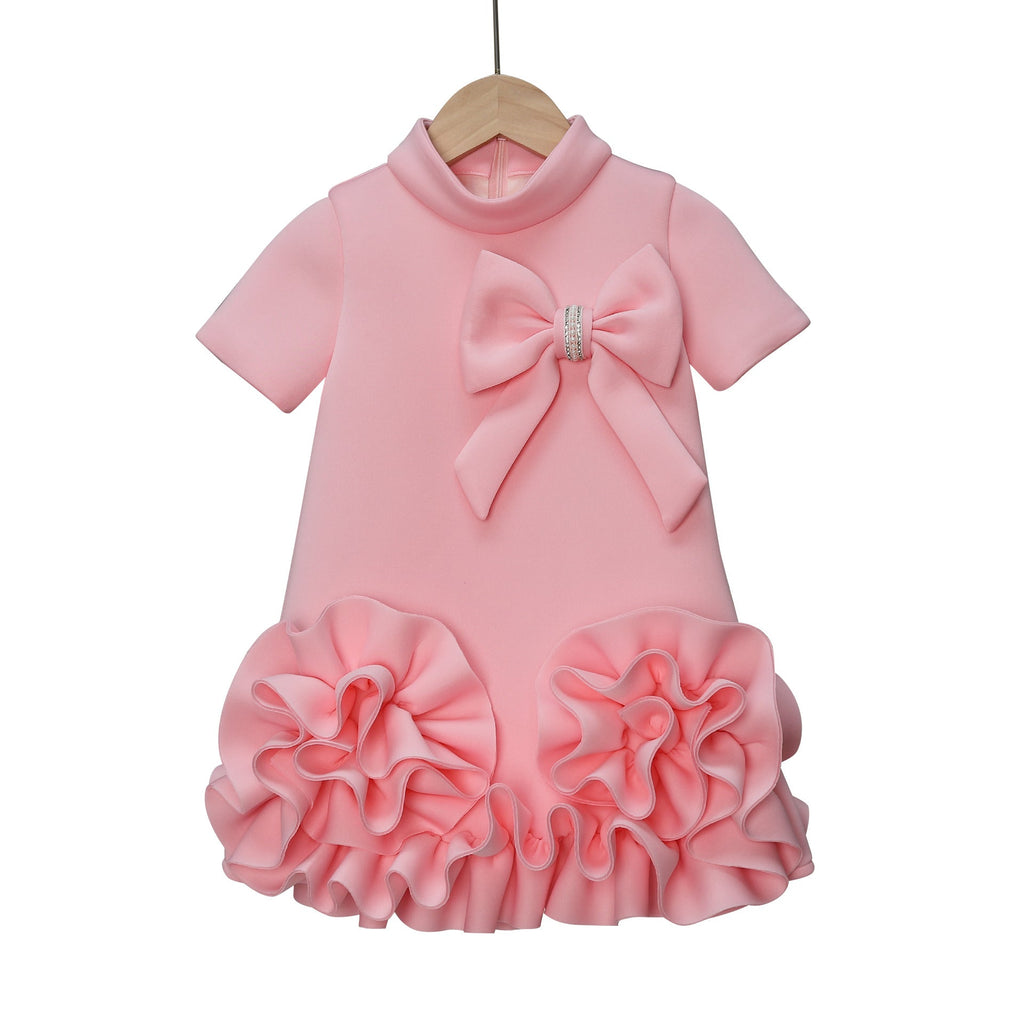 Three-dimensional Flower Girl Fashion Show Dress