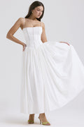Elegant & Gentle Style Slimming Floral Spaghetti Strap Ethereal Dress