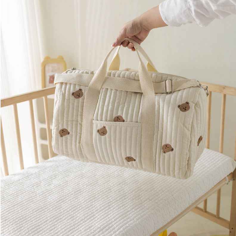 Embroidered travel bags, large capacity duffle bags, tote duffle bags, boston bags, weekender purses for travel
