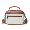 Color matching multifunctional zipper messenger bag, small crossbody square bag, PU shoulder bag adjustment shoulder strap, Crossover Shoulder Bag,Small Crossbody Purse for Women Triple Zip,
