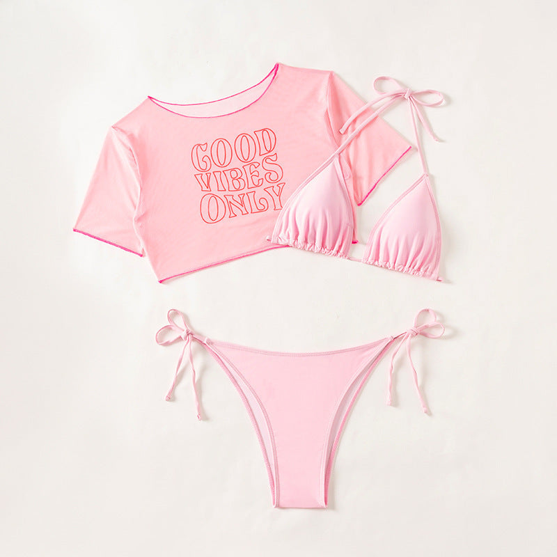 Women's Bikini Three Piece Swimsuit Set