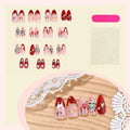 Christmas wear armor 3D three-dimensional elk Christmas tree almond high-quality nail art piece wear nail pure handmade