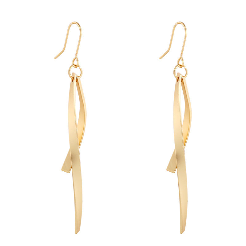 Gold Earrings for Women Hypoallergenic Leverback Drop Dangle Earrings Trendy 14K Gold Plated Twisted Spiral Teardrop Rhombus Heart Dangle Earring for Women Dainty Fashion Jewelry Gifts