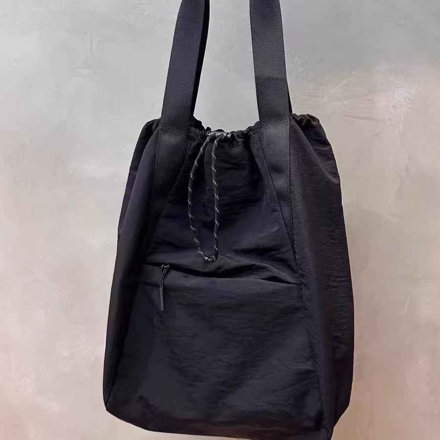 shoulder sports nylon bag waterproof multi-purpose drawstring shoulder bag storage large capacity yoga bag hobo