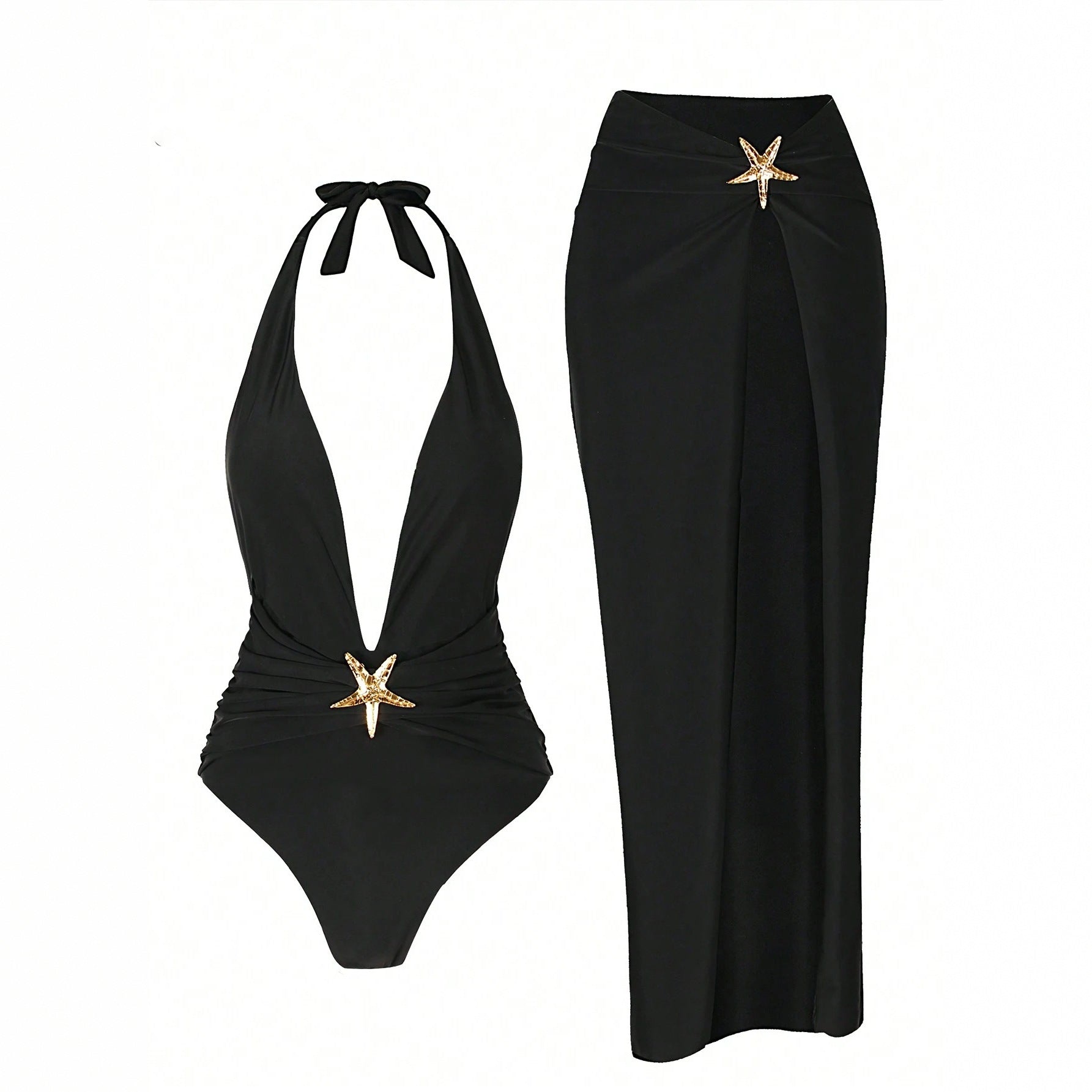 Sexy Bikini Women's One Piece Swimsuit Solid Color High Quality