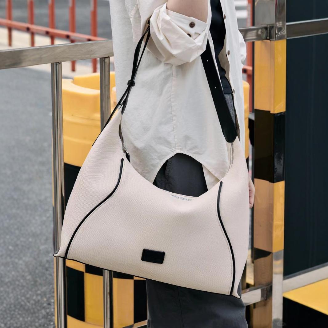 Hobo bag for women, Canvas shoulder bag, Hobo shoulder bag, Large capacity commuter bag