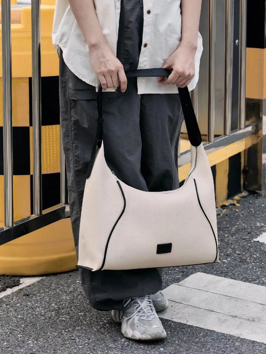 Hobo bag for women, Canvas shoulder bag, Hobo shoulder bag, Large capacity commuter bag