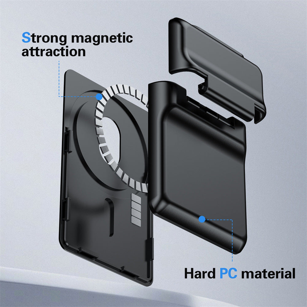 MagSafe Wallet for iPhone - Heavy Duty MIL-STD Snap-On Phone Magnetic Wallet and Phone Card Holder - Detachable and Slim Hard Case for iPhone 17 Pro Max /16 Pro Max/15/14/13/12 Series