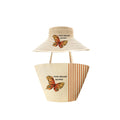 Handwoven Straw Butterfly Print Bag – Unique Shoulder Tote Set, Large Outdoor Travel Fashion Purse