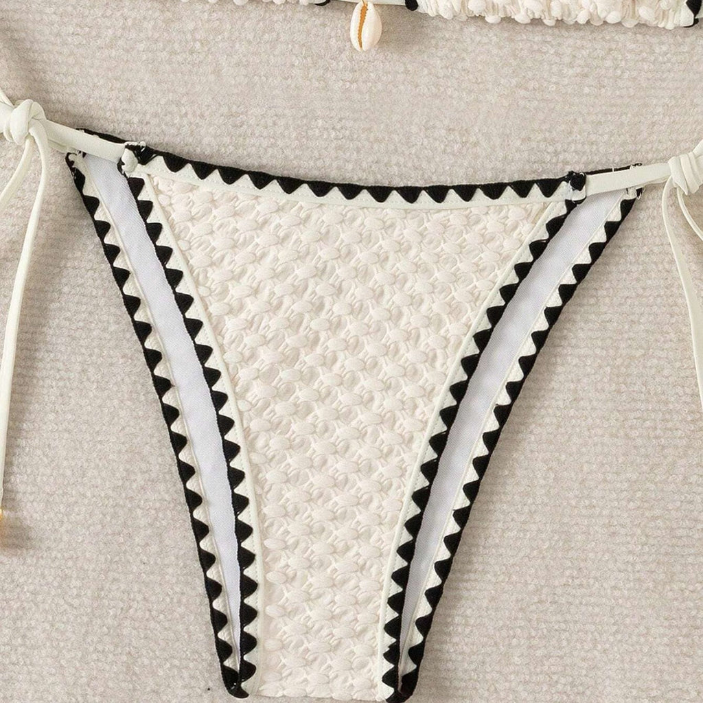 Style Printed Two Piece Lingerie Floral Swimsuit Sexy Split Bikini Set