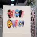 Popular 3D Carving HandmadePress on Nails Premium Spring Summer Nail Fashion