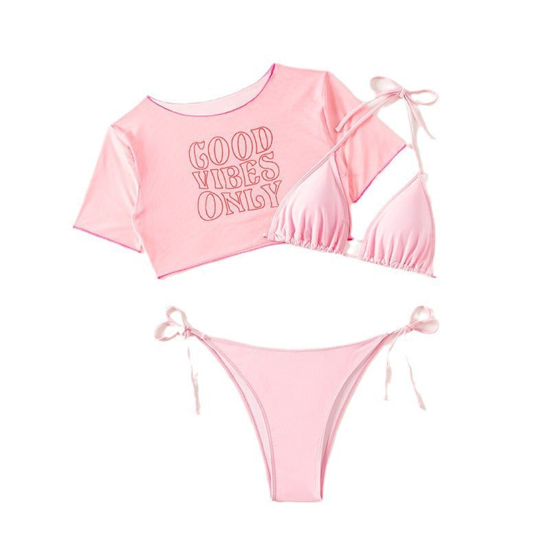 Women's Bikini Three Piece Swimsuit Set