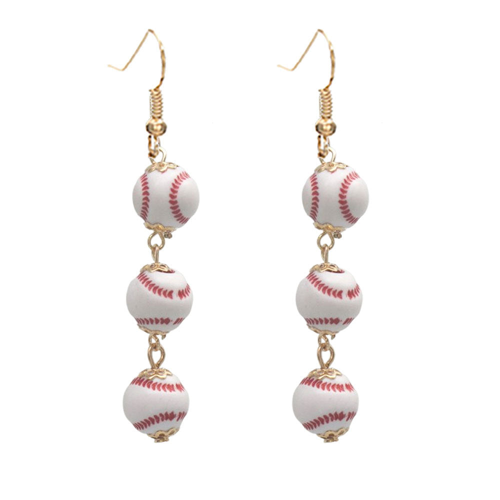 Rhinestone Football & Rugby Earrings for Women - Sparkling Sports Fan Dangle Drop Stud Earrings