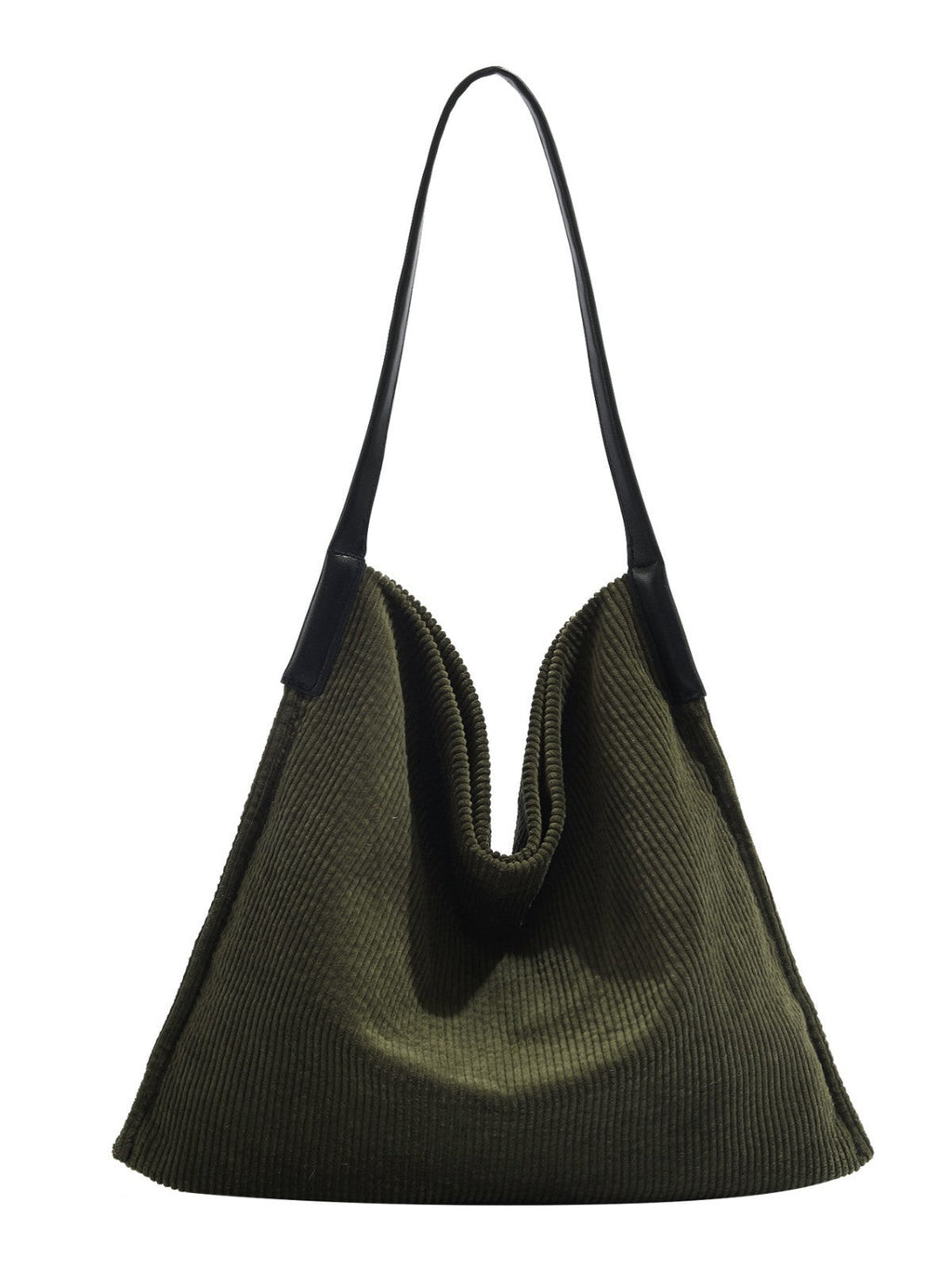 Corduroy large capacity hobo bag, tote bag women, casual commuting shoulder bag large,