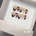 Real shot French star Handcrafted nail piece Press on Nails patch Douyin explosion short almond