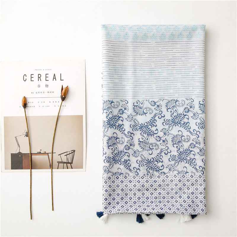 Women Lightweight Colorful Spring Summer Neck Scarf Shawl and Wrap